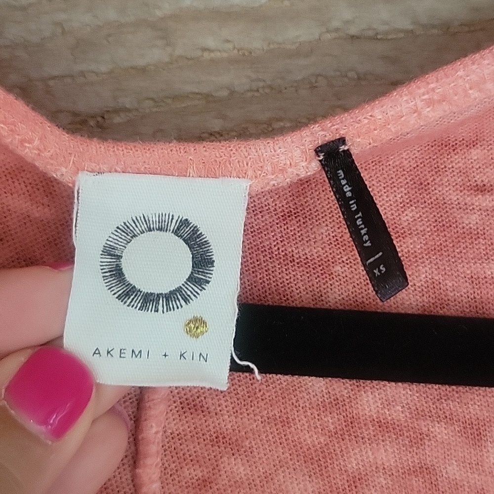 Akemi + Kin Anthropologie XSmall Orange Linen Blend Tank - Picture 3 of 5